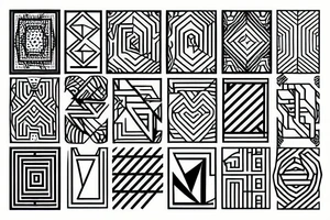Geometric tattoo idea