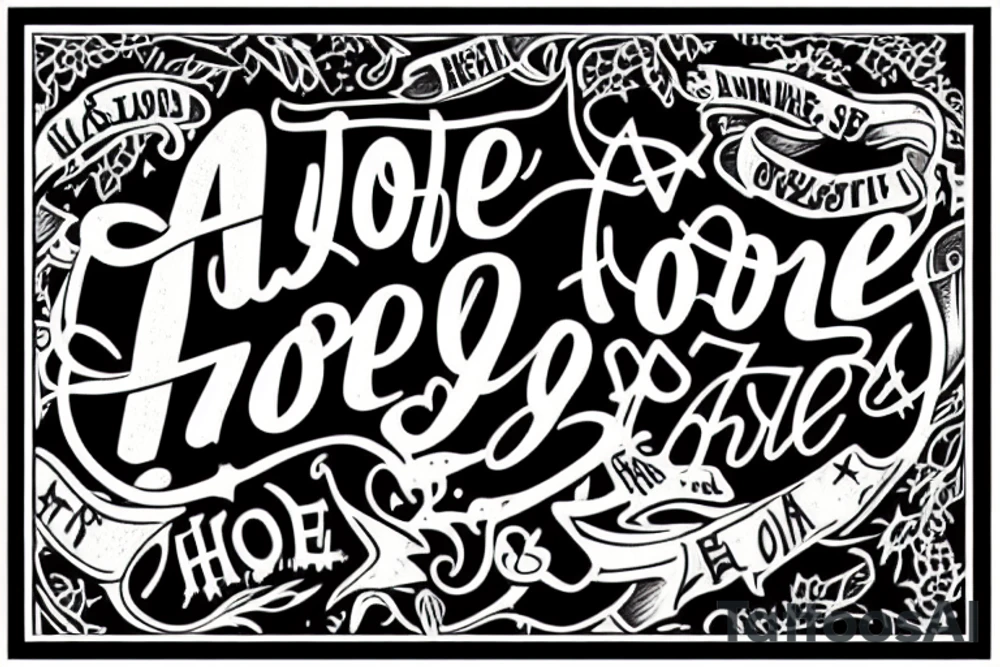 A quote that reads “And hope and history rhyme.” tattoo idea