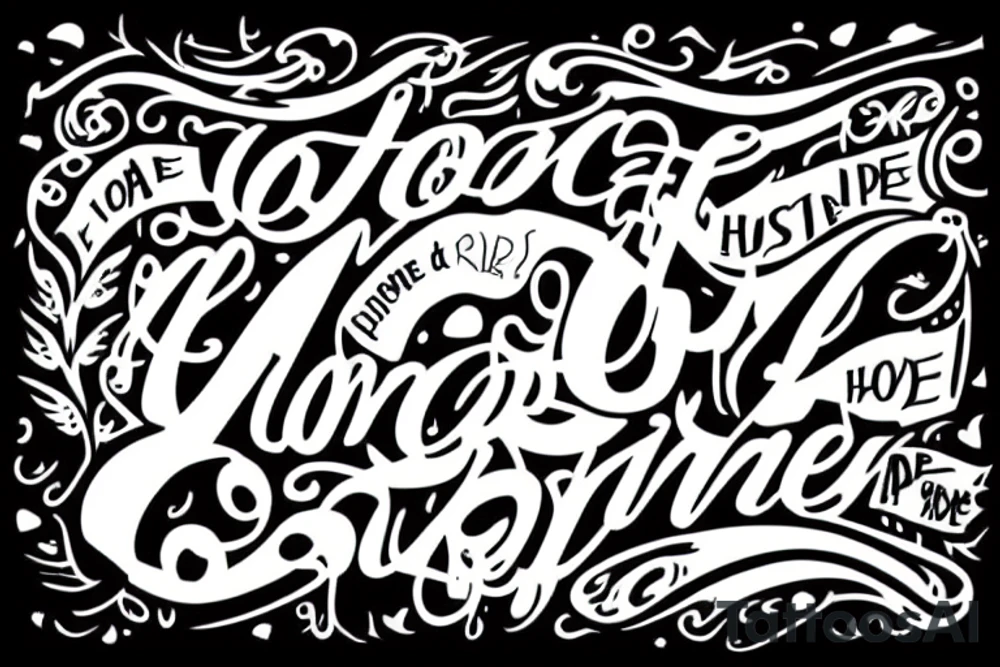 A quote that reads “And hope and history rhyme.” tattoo idea