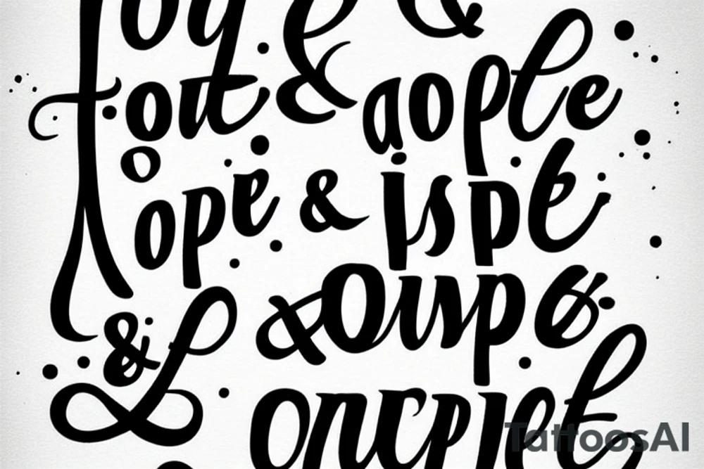 A quote that reads “And hope and history rhyme.” tattoo idea