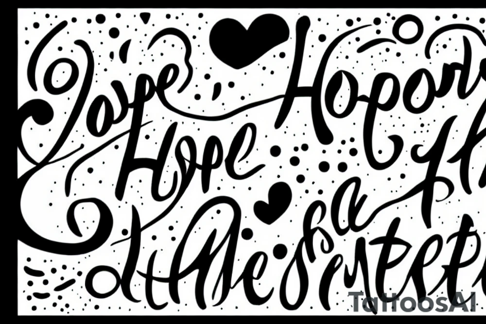 A quote that reads “And hope and history rhyme.” tattoo idea