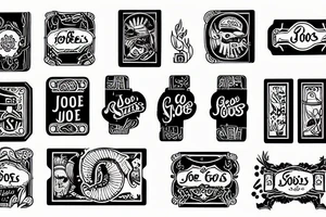 A matchbook with the name of a bar called go slow Joe’s on it tattoo idea