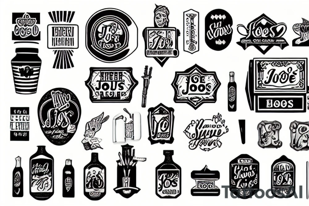 A matchbook with the name of a bar called go slow Joe’s on it tattoo idea