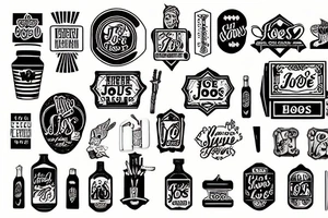 A matchbook with the name of a bar called go slow Joe’s on it tattoo idea