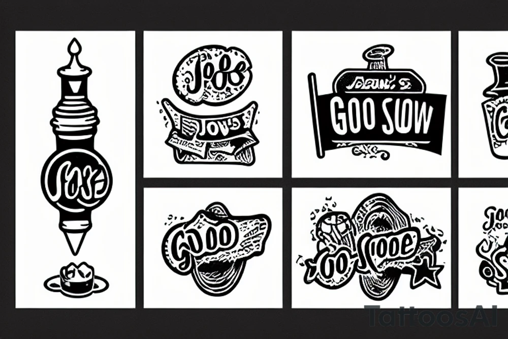 A matchbook with the name of a bar called go slow Joe’s on it tattoo idea