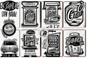 A matchbook with the name of a bar called go slow Joe’s on it tattoo idea