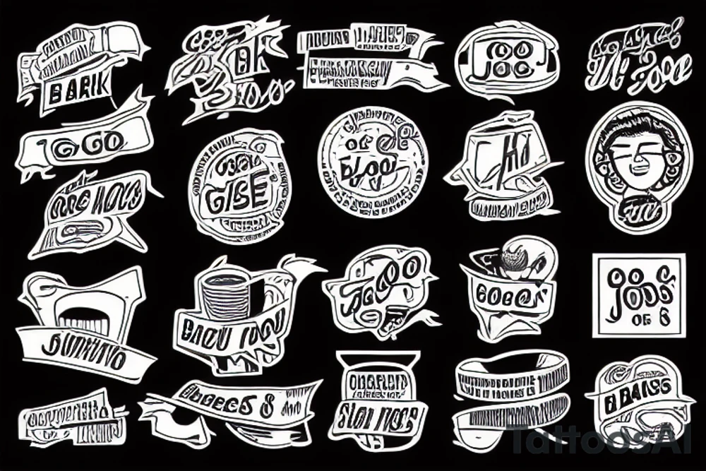 A matchbook with the name of a bar called go slow Joe’s on it tattoo idea