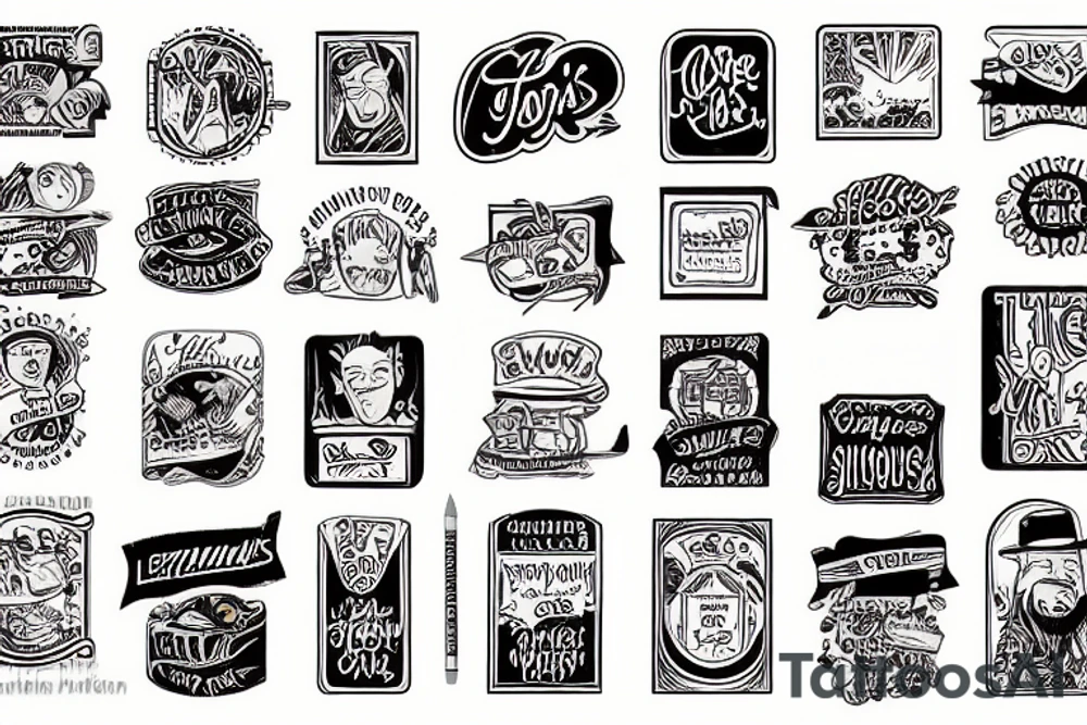 A matchbook with the label go slow Joe’s on it tattoo idea