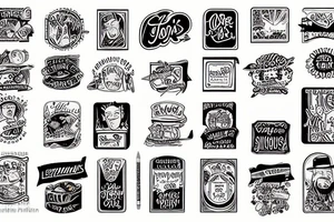 A matchbook with the label go slow Joe’s on it tattoo idea