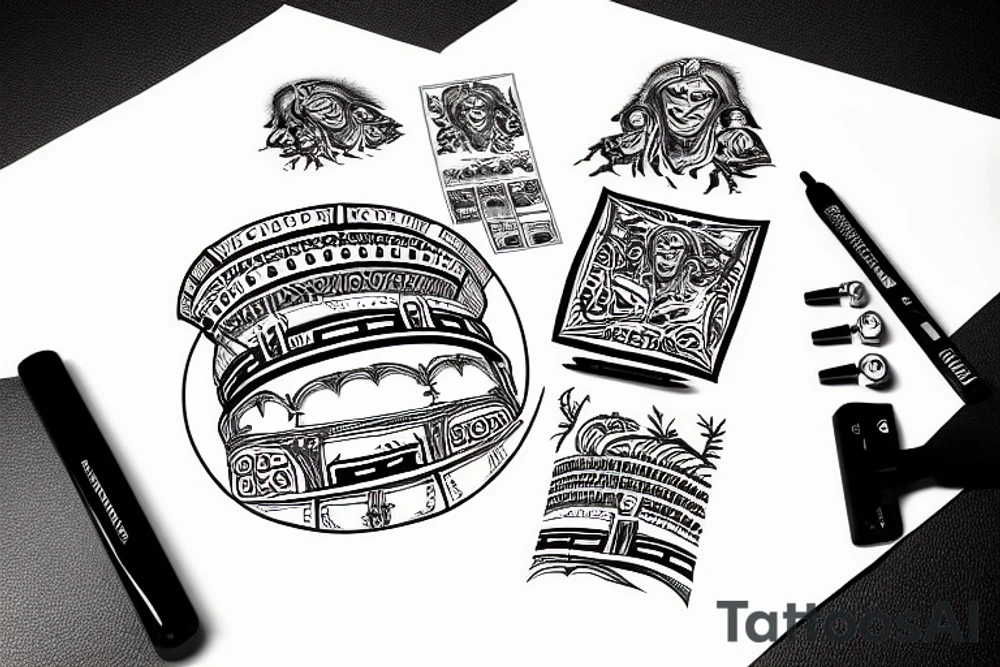 Coliseum sparta tattoo idea