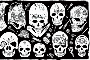 Man kill world tattoo idea