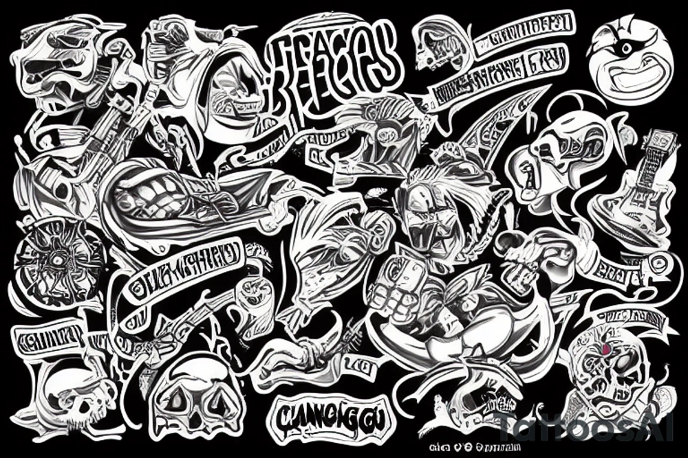 canggu on steroids tattoo idea