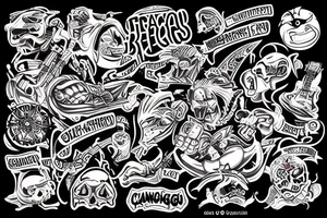 canggu on steroids tattoo idea