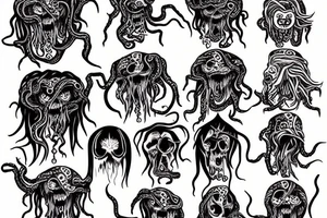 screaming medusa gargona tattoo idea