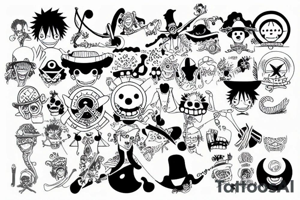 one piece tattoo idea