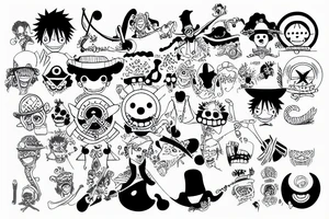 one piece tattoo idea
