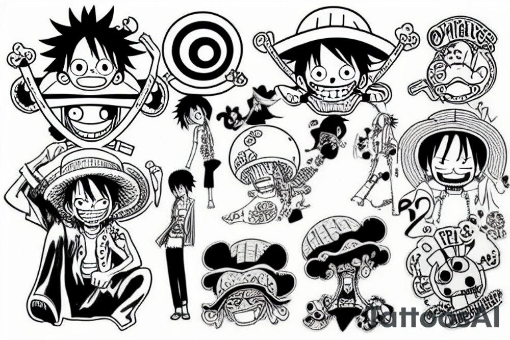 one piece tattoo idea