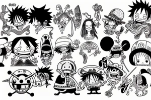one piece tattoo idea