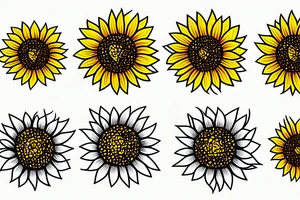 sunflower tattoo idea