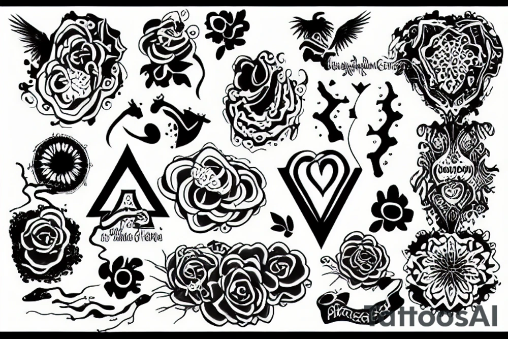 Philosophy nature sky dreaming power love tattoo idea