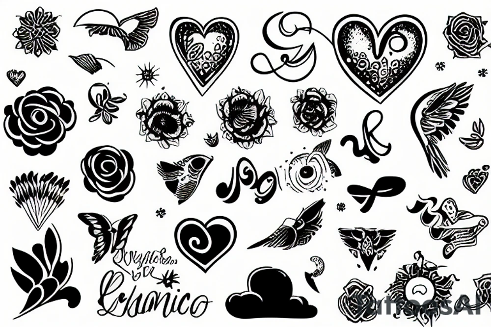 Philosophy nature sky dreaming power love tattoo idea