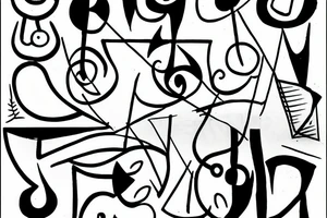 Picasso simple one line tattoo idea