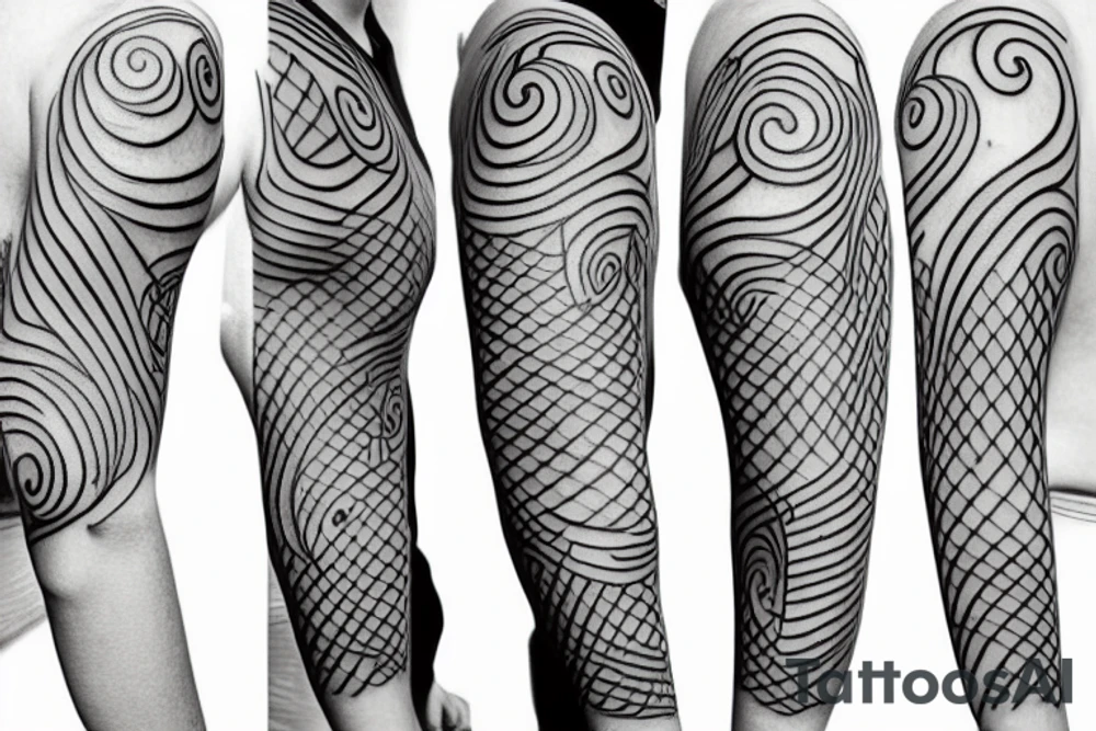 Picasso simple one line tattoo idea