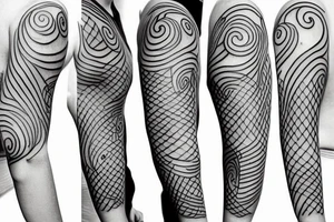 Picasso simple one line tattoo idea