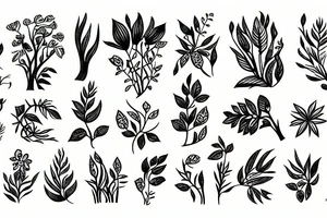 plants tattoo idea