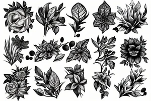 plants tattoo idea