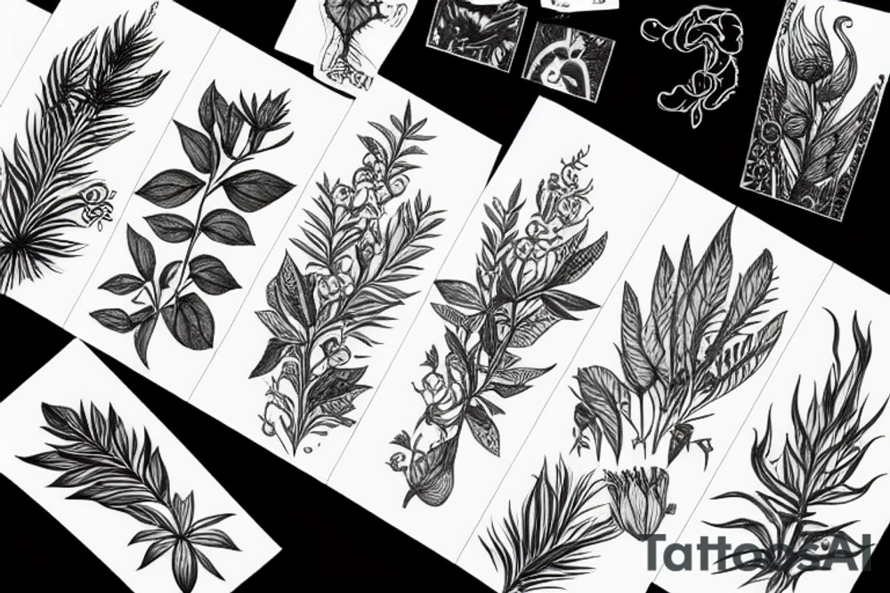 plants tattoo idea