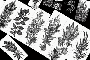 plants tattoo idea