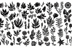 plants tattoo idea