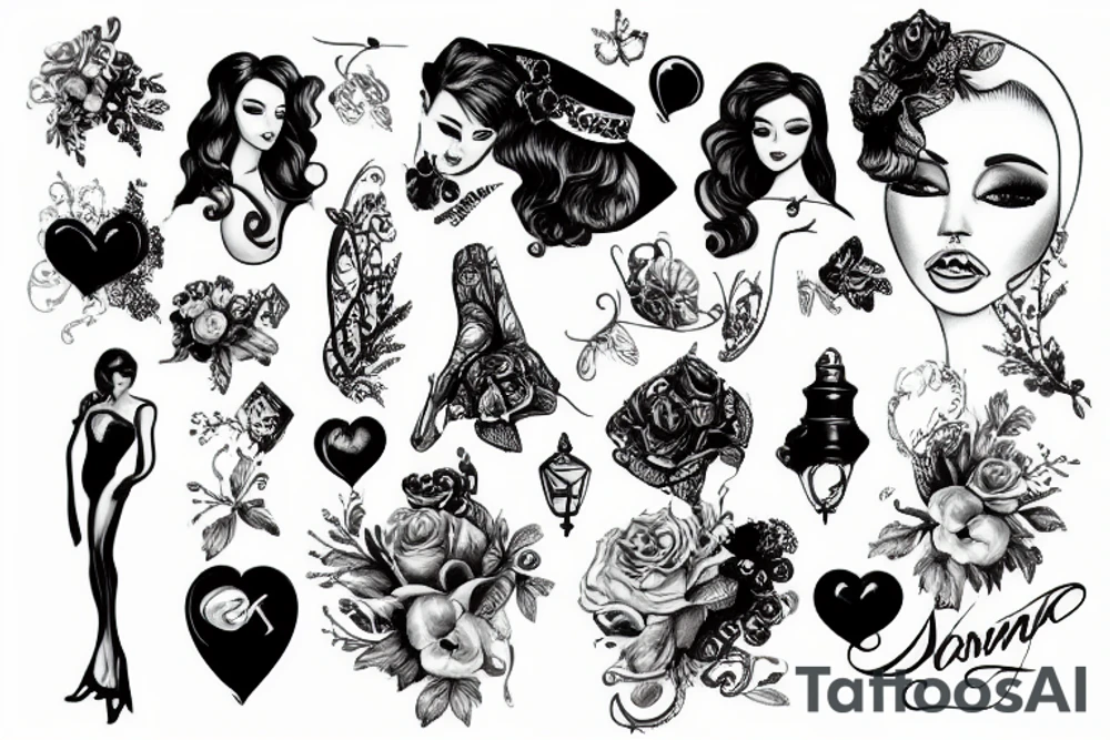 a rapresentation of Italy as a woman tattoo idea