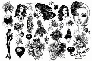 a rapresentation of Italy as a woman tattoo idea