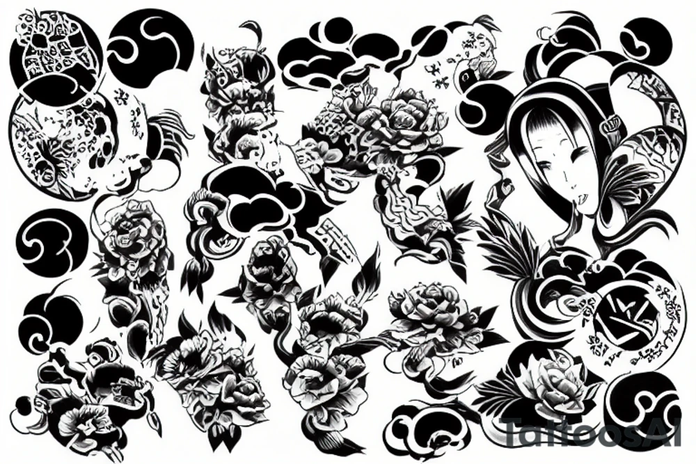 japanesse art tattoo idea