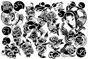 japanesse art tattoo idea