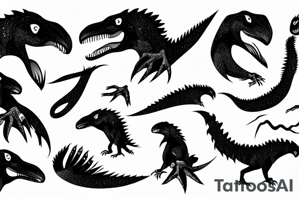 Utahraptor claw tattoo idea
