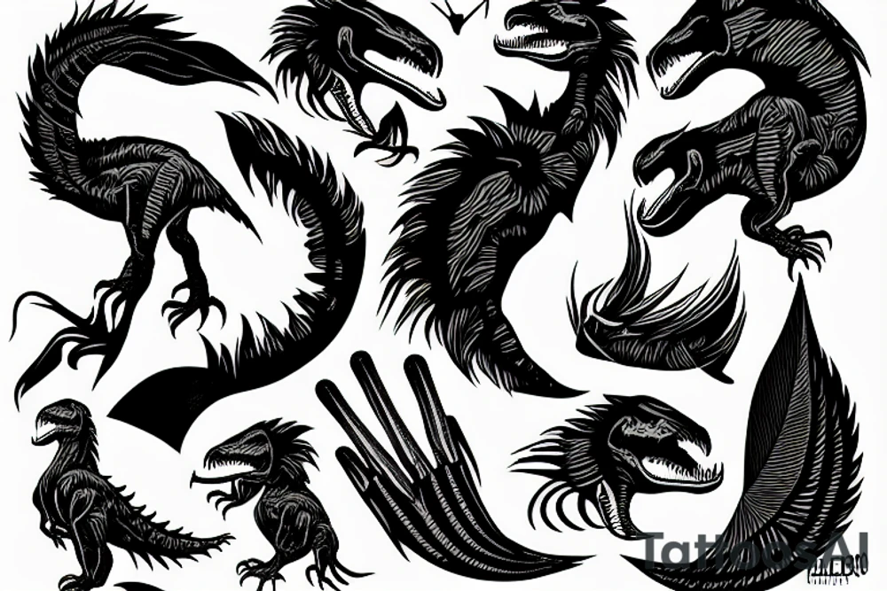 Utahraptor claw tattoo idea
