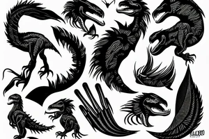 Utahraptor claw tattoo idea