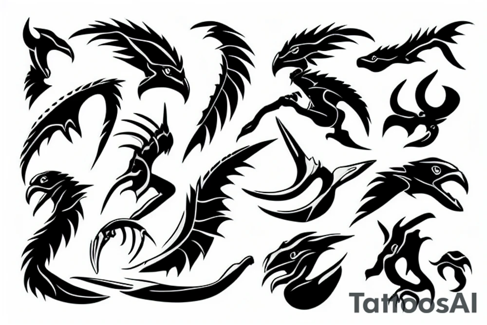raptor claw tattoo idea