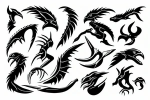 raptor claw tattoo idea