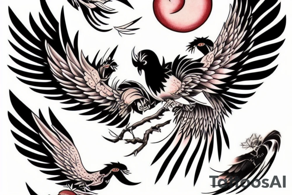 Phoenix in flight tattoo idea