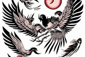 Phoenix in flight tattoo idea