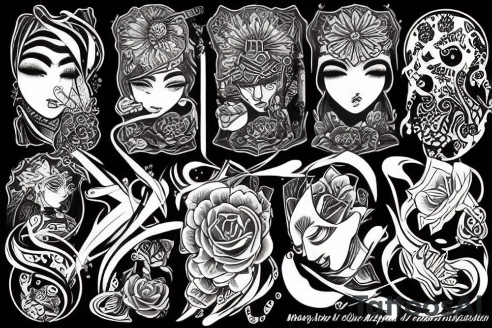 Аниме мужик брутальнй tattoo idea