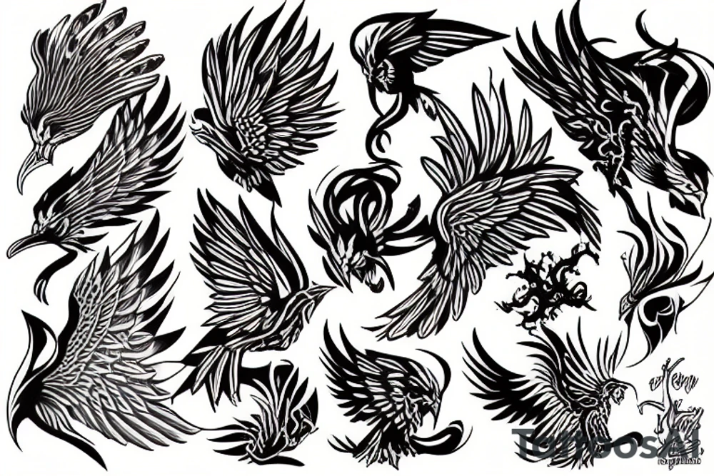 Phoenix tattoo idea