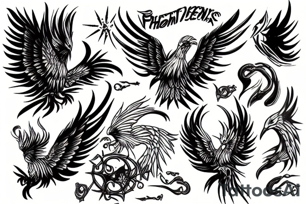 Phoenix tattoo idea