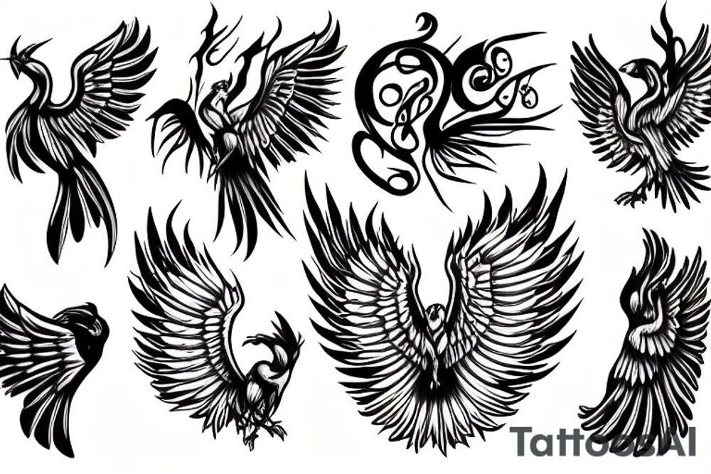 Phoenix tattoo idea
