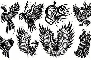 Phoenix tattoo idea