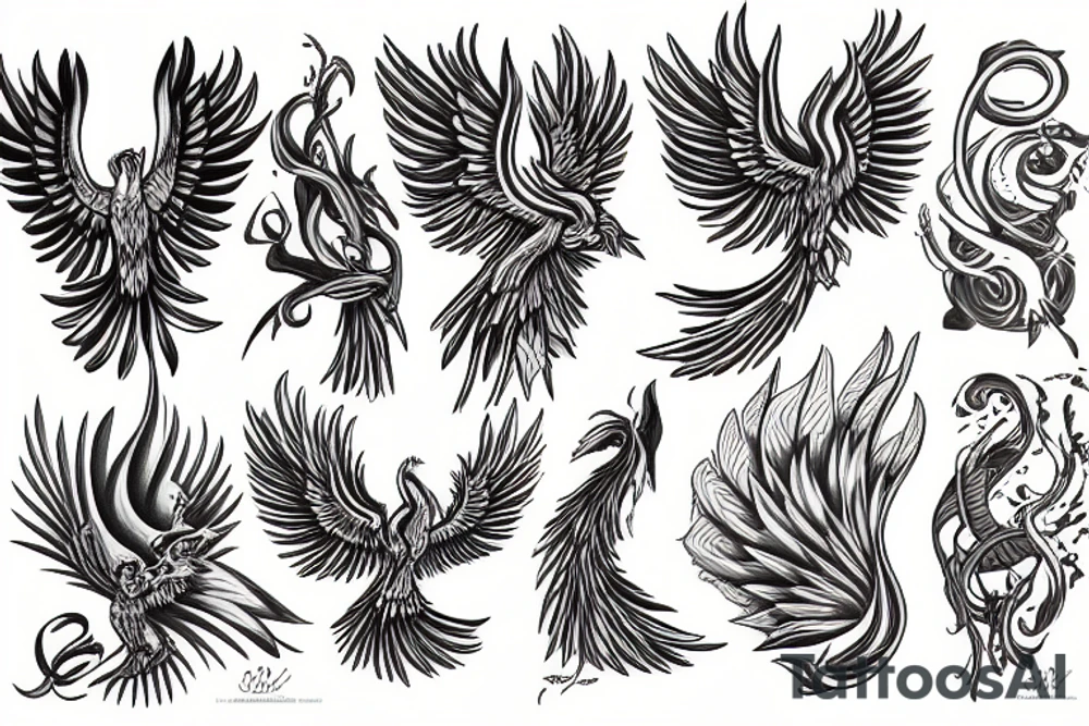 Phoenix tattoo idea